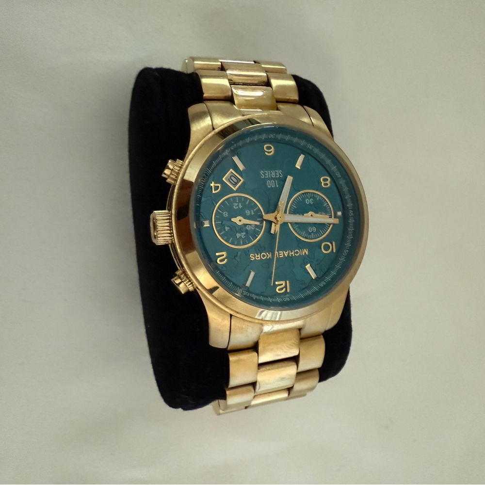Michael Kors Gold and teal Blue Women's Watch
